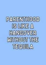 Funny New Baby Card - Hangover Without Tequila created by Meg's Creative Outlet