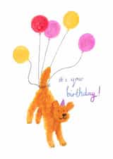 Cute Birthday Card - Dog - Balloon created by Studio Molini