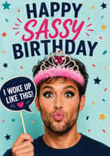 Sassy Birthday Vibes with Sparkle Face Swap Card created by Iryna.Nimmo.Art