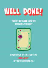 Cute Exam Congratulations card for a Biology student created by Incognito