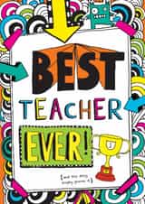 Cute Thank You Card - Tom Gates - Best Teacher Ever created by Tom Gates