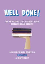 Cute Exam Congratulations Card for an English Student created by Incognito