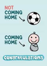 Funny Football World Cup New Baby Congratulations - Football Pregnancy Congrats created by Presents Felt
