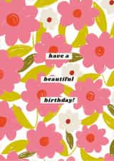 pretty floral design- to say happy birthday created by Chloë Turner