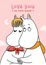 Romantic Anniversary Card - Love You So Very Much created by Moomin Characters