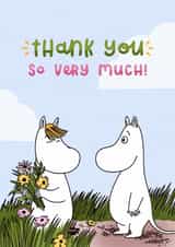 Cute Thank You Card - Snorkmaiden - Moomin created by Moomin Characters