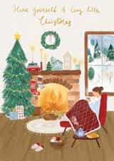 Hygge Christmas Card for Friend - Have Yourself a Cozy Little Christmas created by Krupali Patel