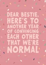 Another year of being perfectly normal created by Forever Blessed