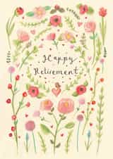 Traditional Retirement Card - Pretty Florals created by Love Lucy Illustration
