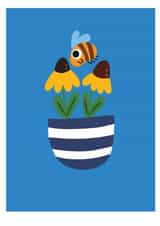 bee card flowers by dot rogers ting designs created by dorothea rogers