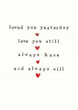 hand stamped lettering- to show your love created by Chloë Turner
