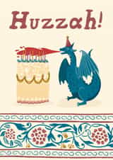 Dragon Birthday Card - Medieval - For Friends created by URGHH Card Co.