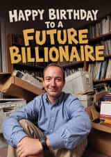 Funny Birthday Card - Future Billionaire created by The Card Lass