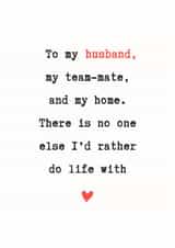 Sentimental Husband Anniversary Card, Typewriter Love Card created by @Hurray Haus