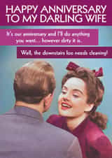 Funny Anniversary Card - For Wife - Dirty Jobs created by Quitting Hollywood