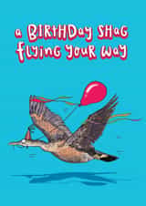 Funny Rude Birthday Card, Shag Bird Pun for Him/Her/Partner/Boyfriend/Girlfriend created by Lovely Paper Stuff ltd