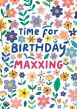 Funny Birthday Card For Friend - Birthday Maxxing created by Bellollage