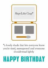 Funny Birthday Card - Menopause - Beauty Sleep created by SABIVO Design by Sabina
