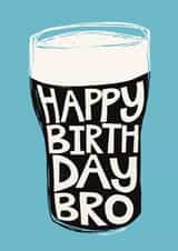 Classic Birthday Card - For Brother - Guinness created by Giddy Kipper