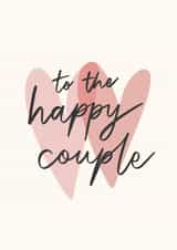 Classic Wedding / Engagement Card - To The Happy Couple - Congratulations created by Sydney Jo Designs