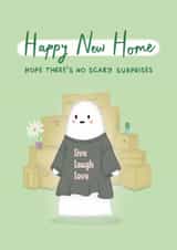 Funny New Home Card - Ghosts - Scary Surprises - Live Laugh Love created by Sydney Jo Designs