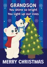 Cute Christmas Card - For Grandson - Polar Bears created by @Cupsie's Creations