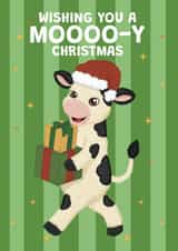 Cute Christmas Card – Christmas Cow created by @Cupsie's Creations
