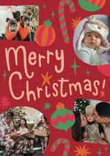 Personalised Christmas Photo Card created by Josie Gledhill - Classic Christmas Card - Merry Christmas