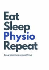 Classic Congratulations Card - Congratulations On Qualifying - Physiotherapist created by Silva + Stars 