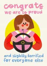 Funny Congratulations Card - Passed Driving Test Card - For Her created by AbiGoLucky