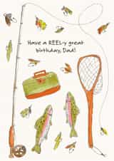 Classic Birthday Card - For Dad - Fishing created by Hey Berry