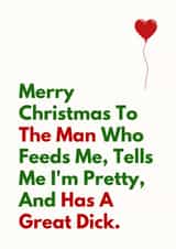 Funny Christmas Card for Him - To The Man created by Sundiva Designs