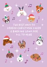 Singing Dogs Christmas Card | Funny Christmas Card for Dog Lovers created by Xoxo Designs by Ruth 