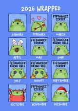Funny Christmas Card - 2026 Wrapped! created by DesignShedCymru