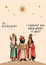 Funny Lost 3 Wise Men Christmas Card created by Amy Florence Design