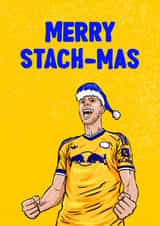 Fun Christmas Card - Anton Stach - Leeds United created by ZB CREATIVE