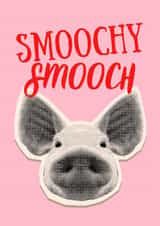 Cute Kiss Card - PIG SMOOCH - Couple Kiss created by With Love Laxmi