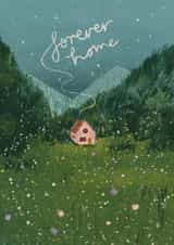 Classic New Home Card - Forever Home - Mountain Cottage created by Nicola Scott