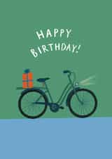 Classic Birthday Card - Bike - Cycling created by martha and hepsie ltd