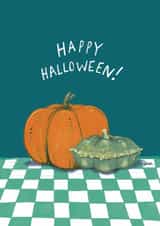 Classic Halloween Card - Pumpkin created by martha and hepsie ltd