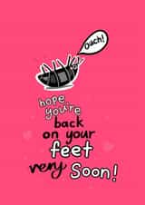 Funny, cute get well soon card for friend created by Palette&Petal 