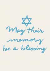 Jewish Sympathy Card created by Marni