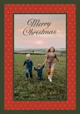 Personalised Christmas Photo Card created by Olivia Raufman Design - Classic Christmas Card - Starry Frame