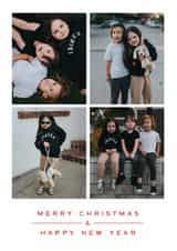 Personalised Christmas Photo Card created by Olivia Raufman Design - Classic Christmas Card - New Year - Multi Frame