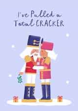 Cute Christmas Card - Nutcracker Xmas Card - For Him created by Painted Parasol Studio