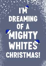 Funny Christmas Card - Mighty Whites - Leeds United created by ZB CREATIVE