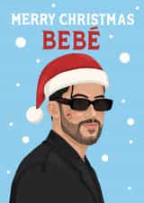 Bad Bunny Christmas Card - Bebe created by DoodEls