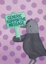 Funny Jackdaw Card- Supportive Bird Friendship Card- Thinking of You Card created by Pixiecraft
