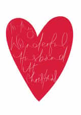 Heartfelt Christmas Card for Husband - Hearts created by HCD Illustration