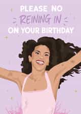Cute Birthday Card - Olivia Dean - Please Don't Rein Me In created by DoodEls